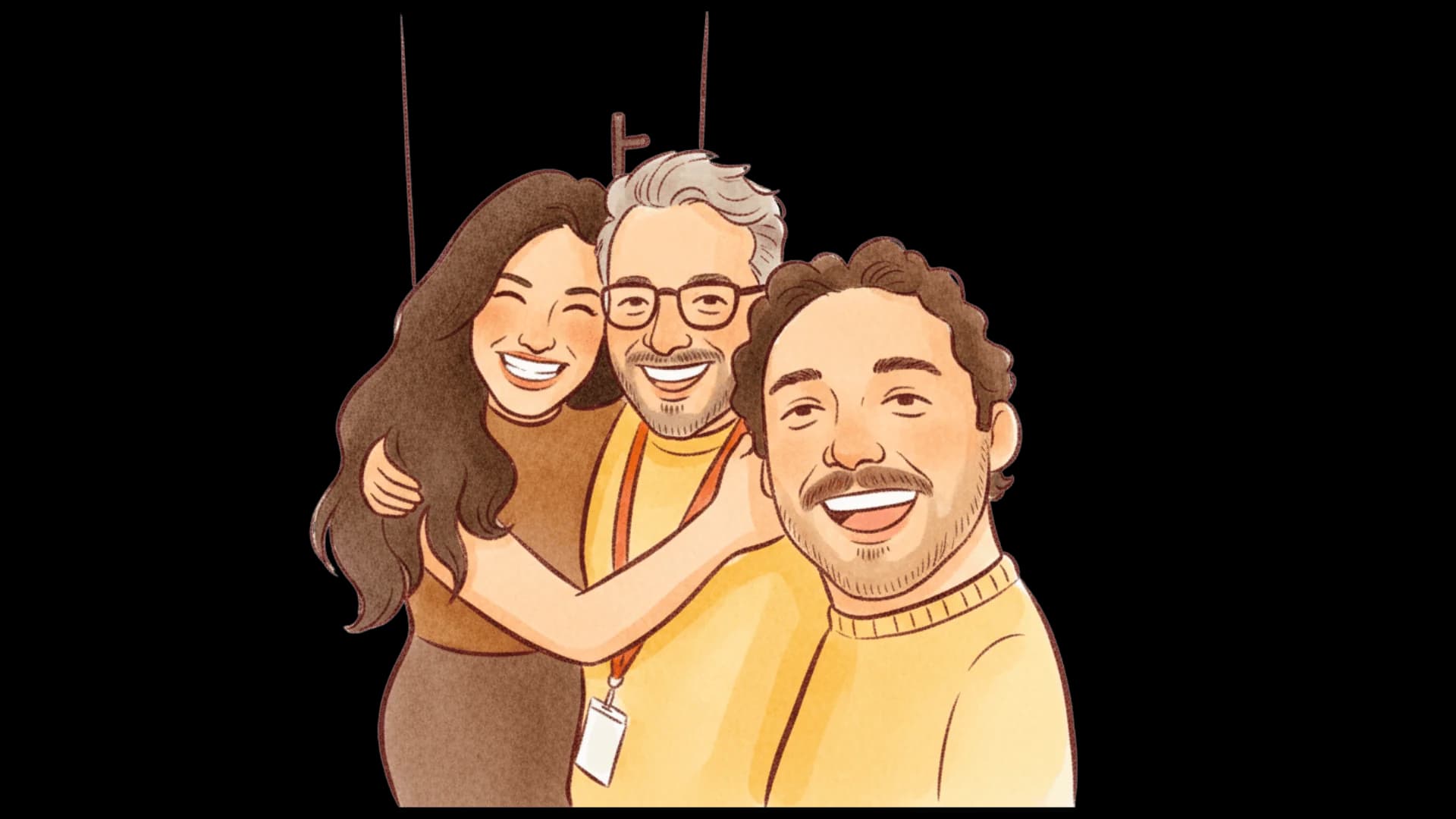 The Picnic team, drawn together on a picnic blanket